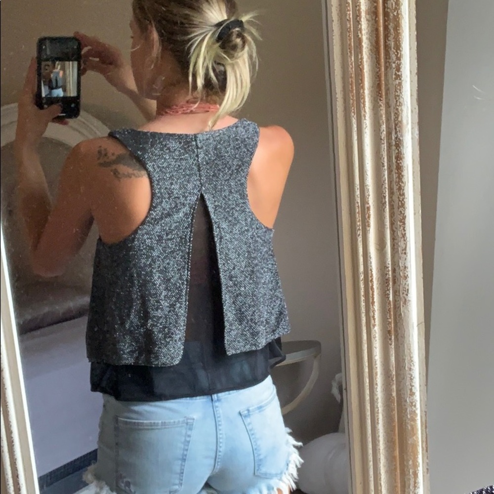 Express black/silver tank